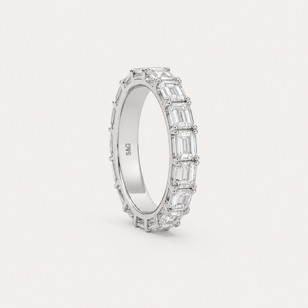 Adriana Emerald Eternity Band