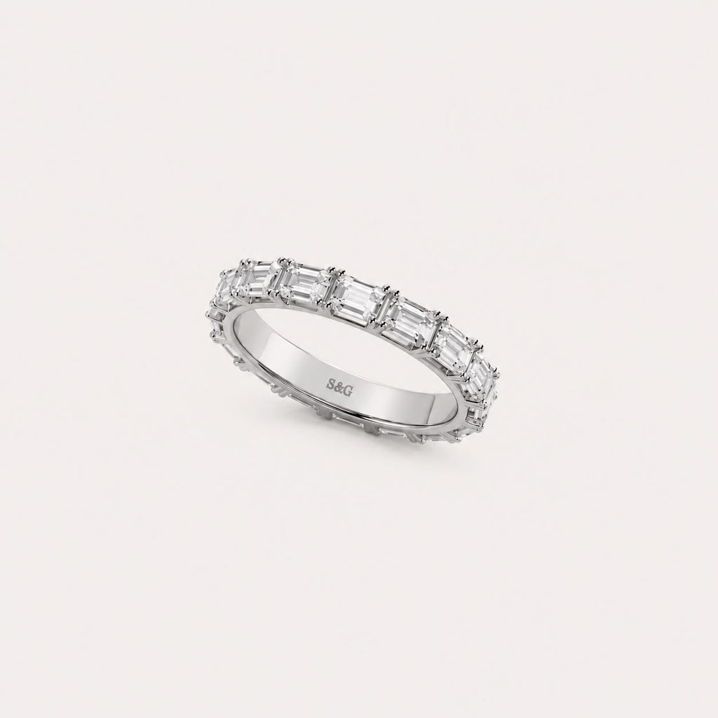 Adriana Emerald Eternity Band