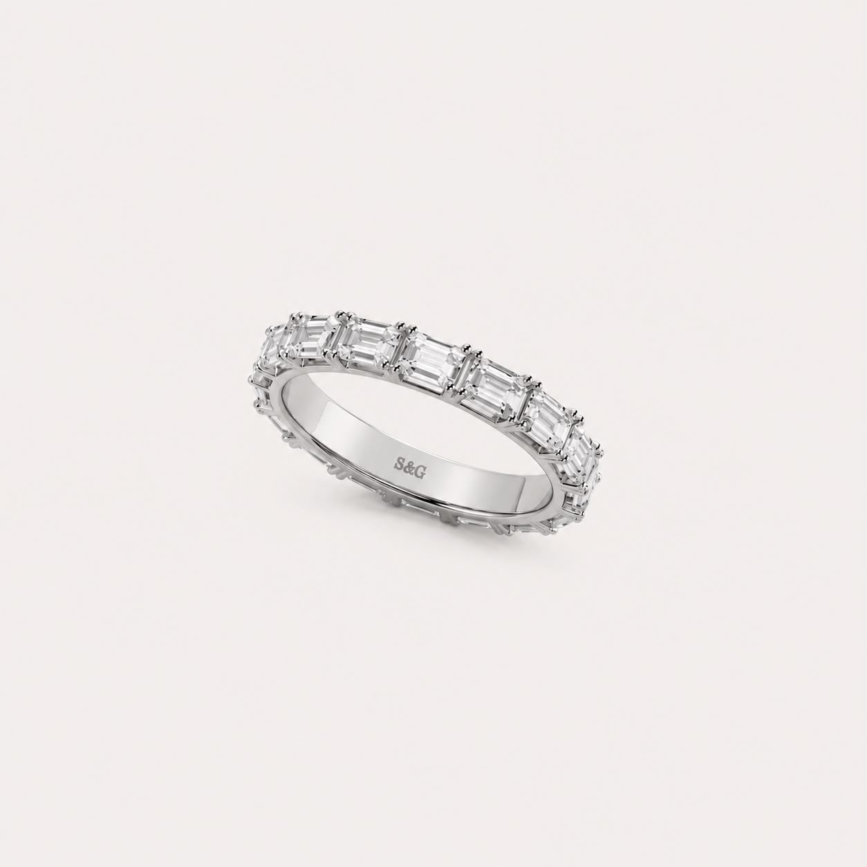 Adriana Emerald Eternity Band