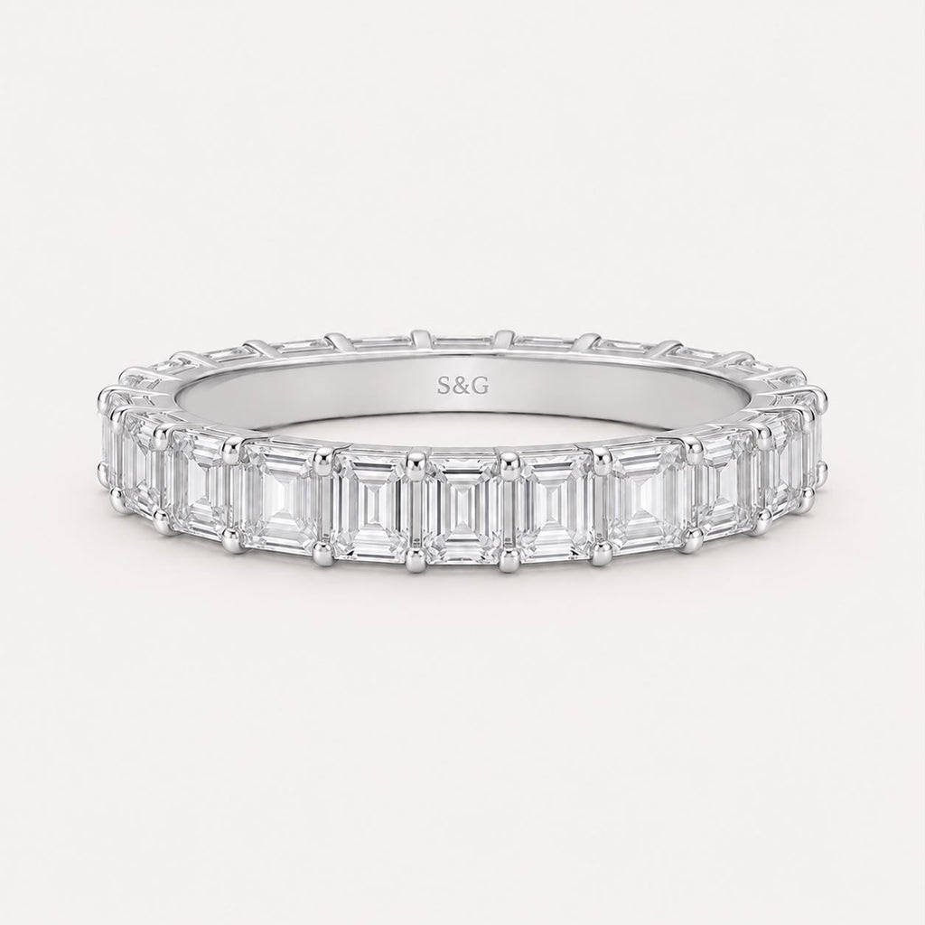 Emilia Emerald Eternity Band