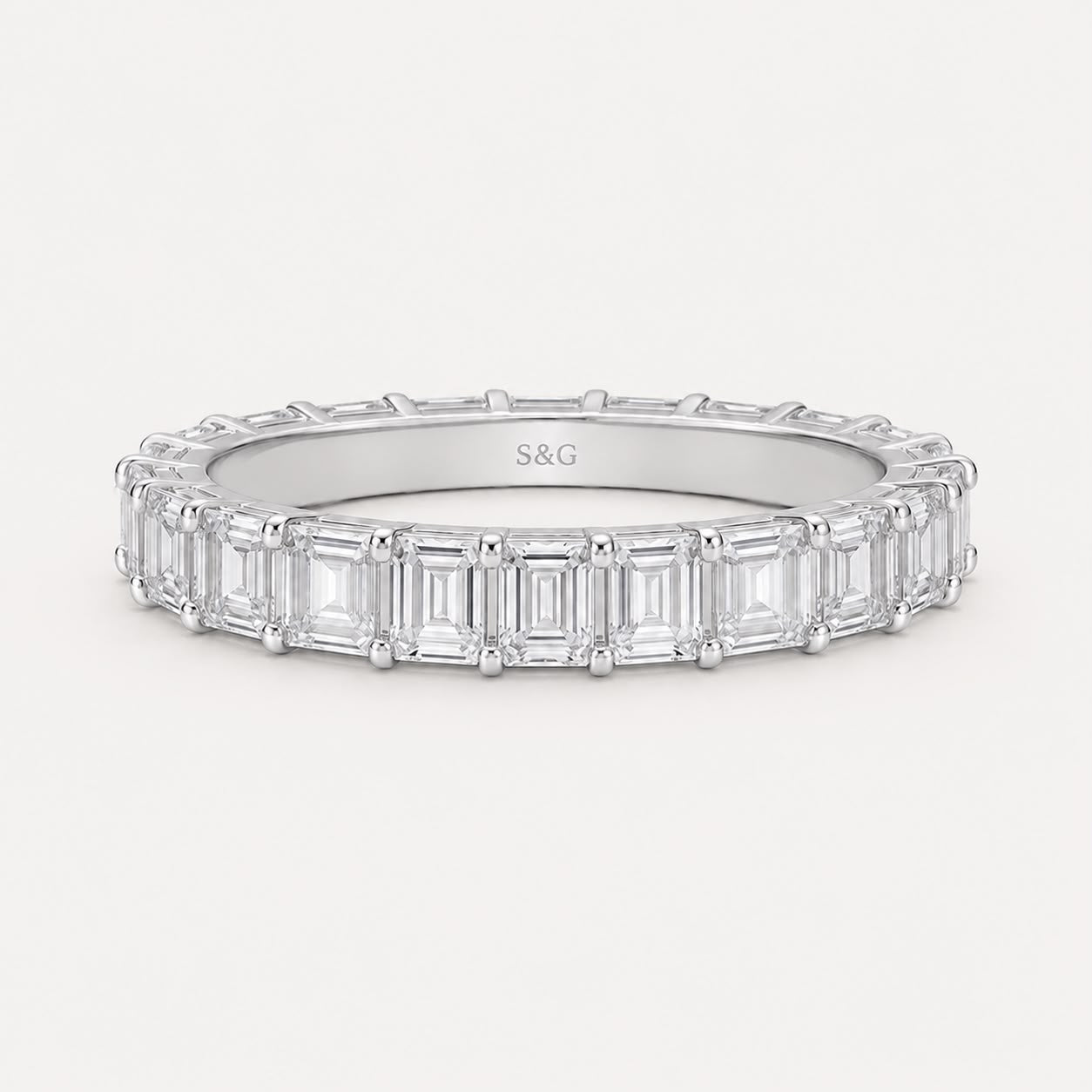 Emilia Emerald Eternity Band