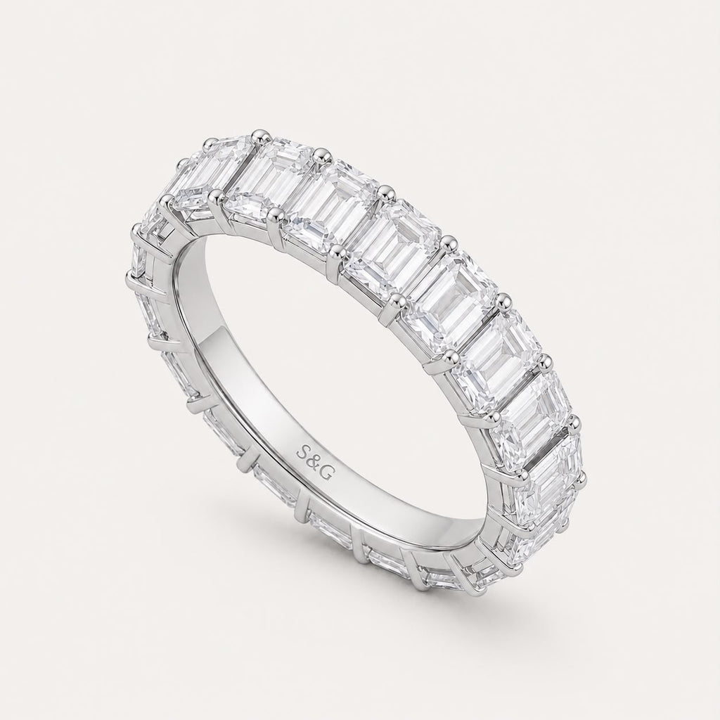 Emilia Emerald Eternity Band