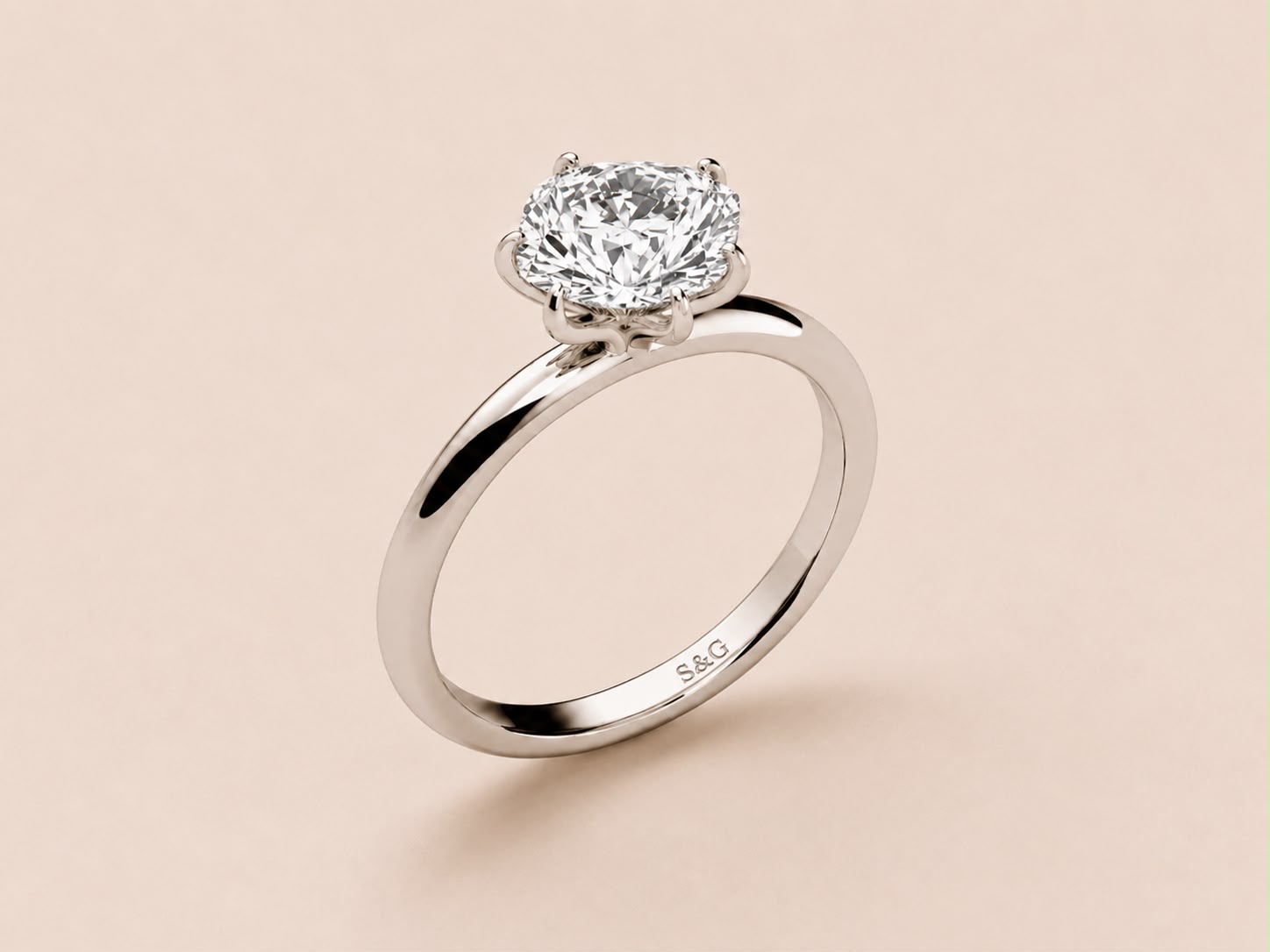 Solitaire Round Brilliant Ring