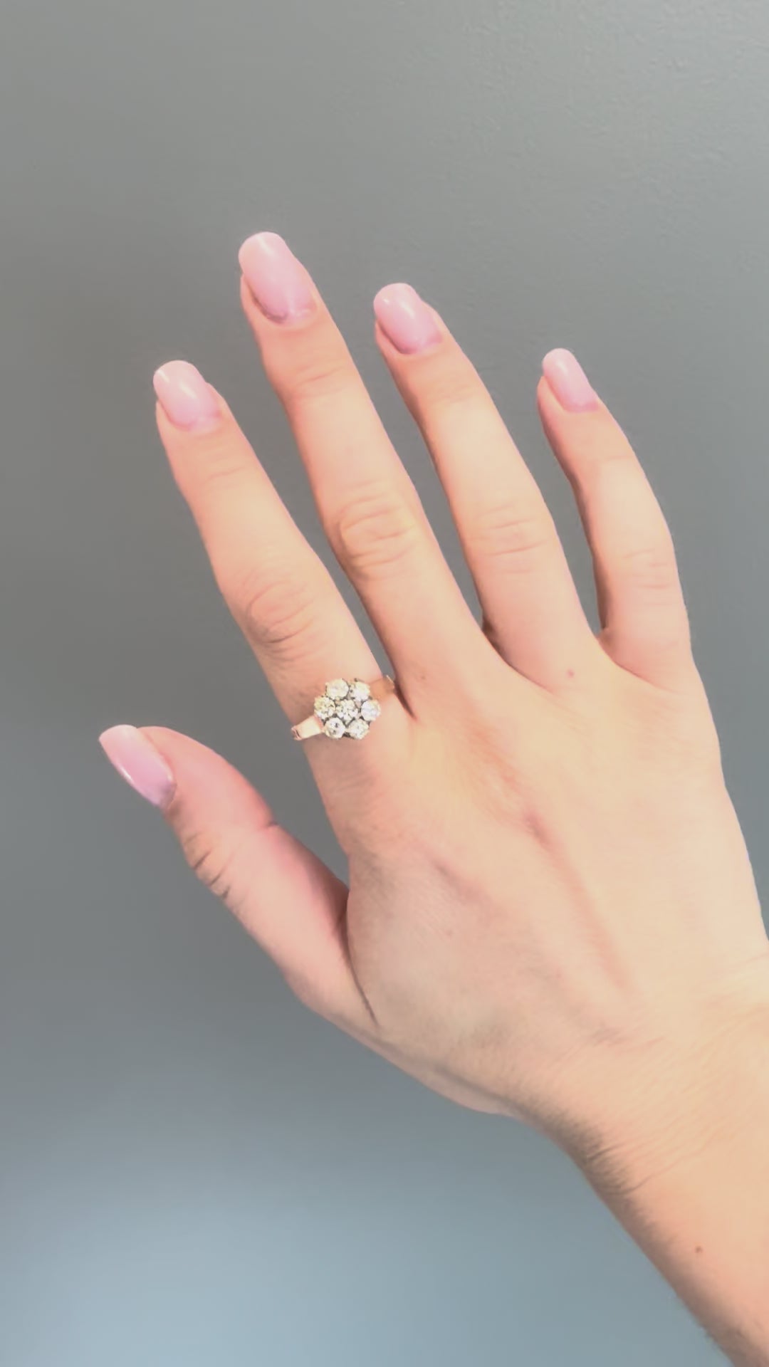 10k Floral Diamond Ring