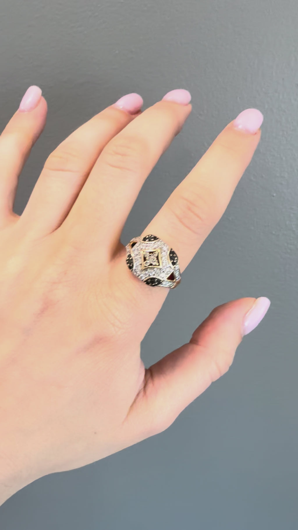 14k Fancy Coloured Diamond Ring