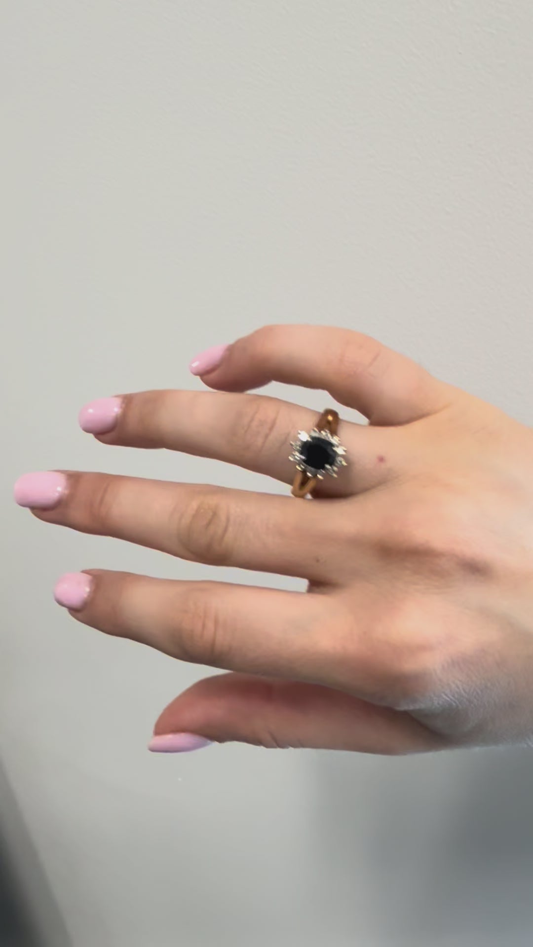14k Sapphire & Diamond Ring