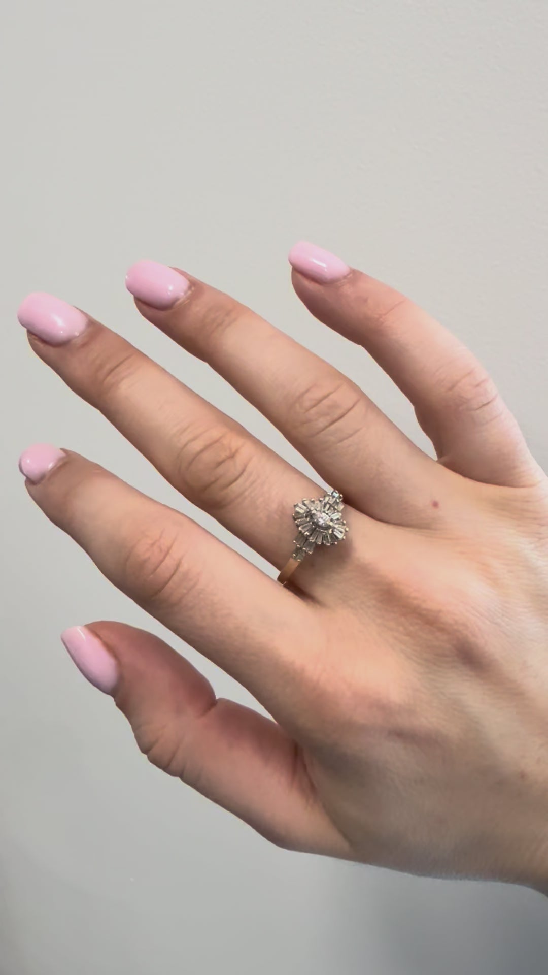 14k Marquise Diamond Ring