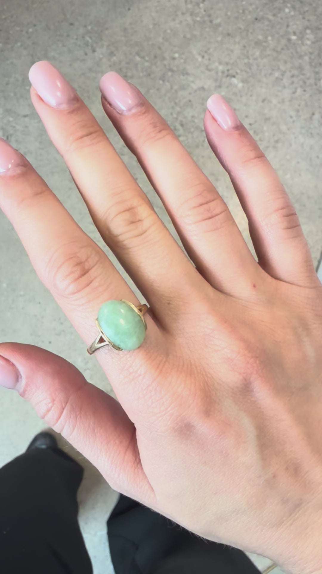 14k Jade Ring