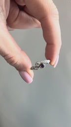 18k Antique Ruby & Diamond Ring