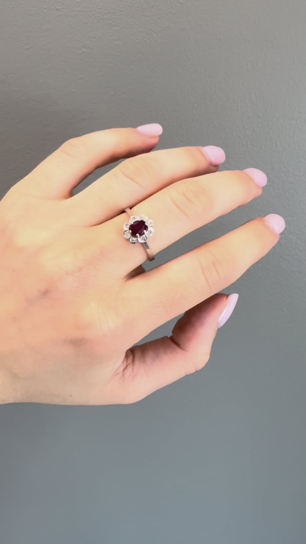 18k Ruby & Diamond Ring