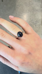 9k Sapphire & Diamond Ring