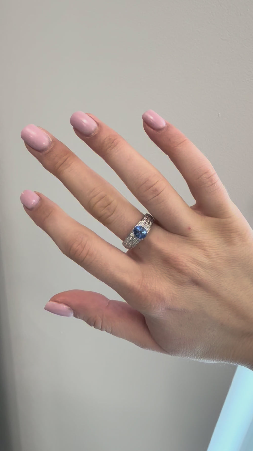 14k Sapphire & Diamond Ring