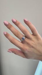 14k Sapphire & Diamond Ring