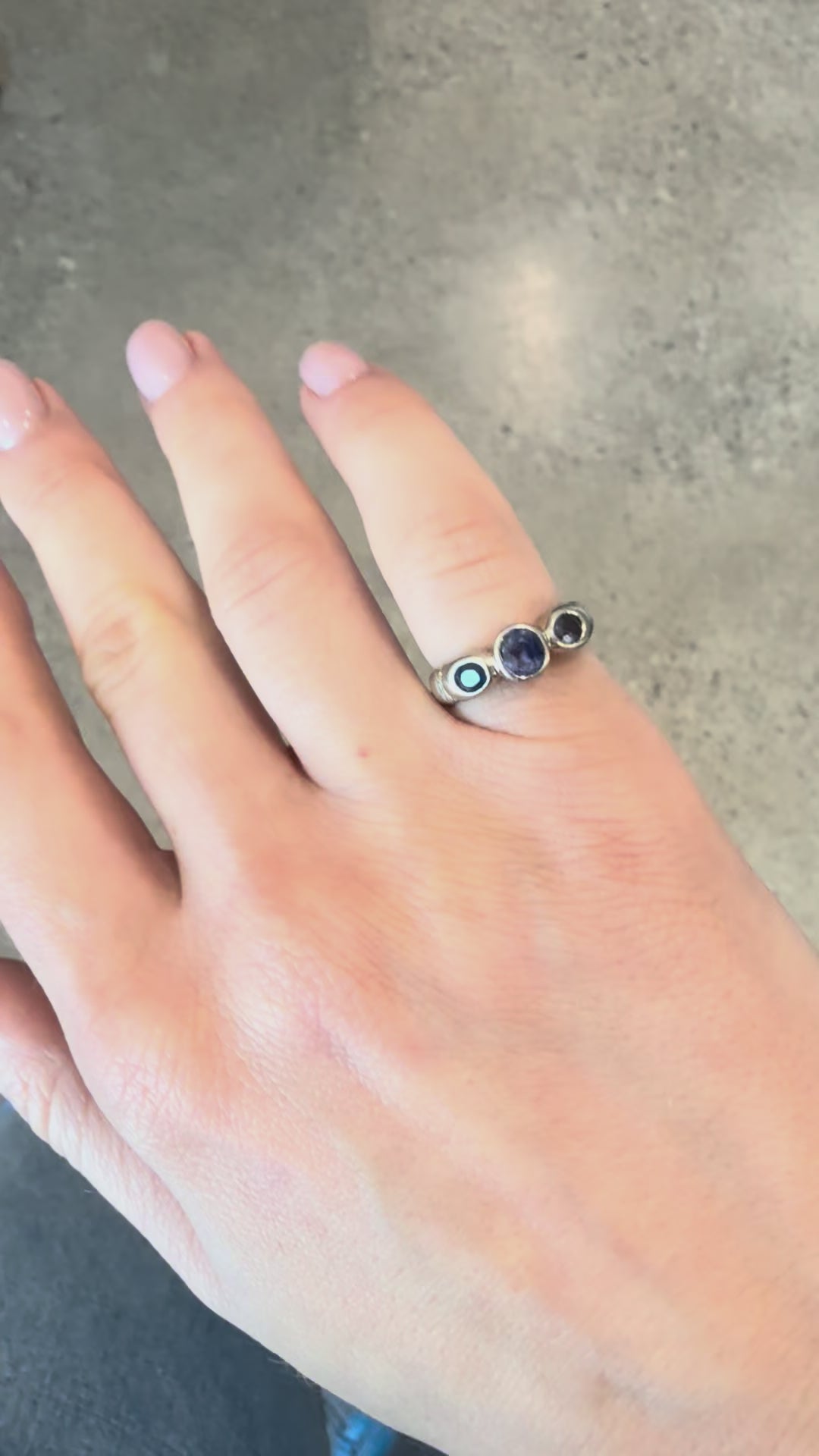 14k Sapphire & Diamond Ring