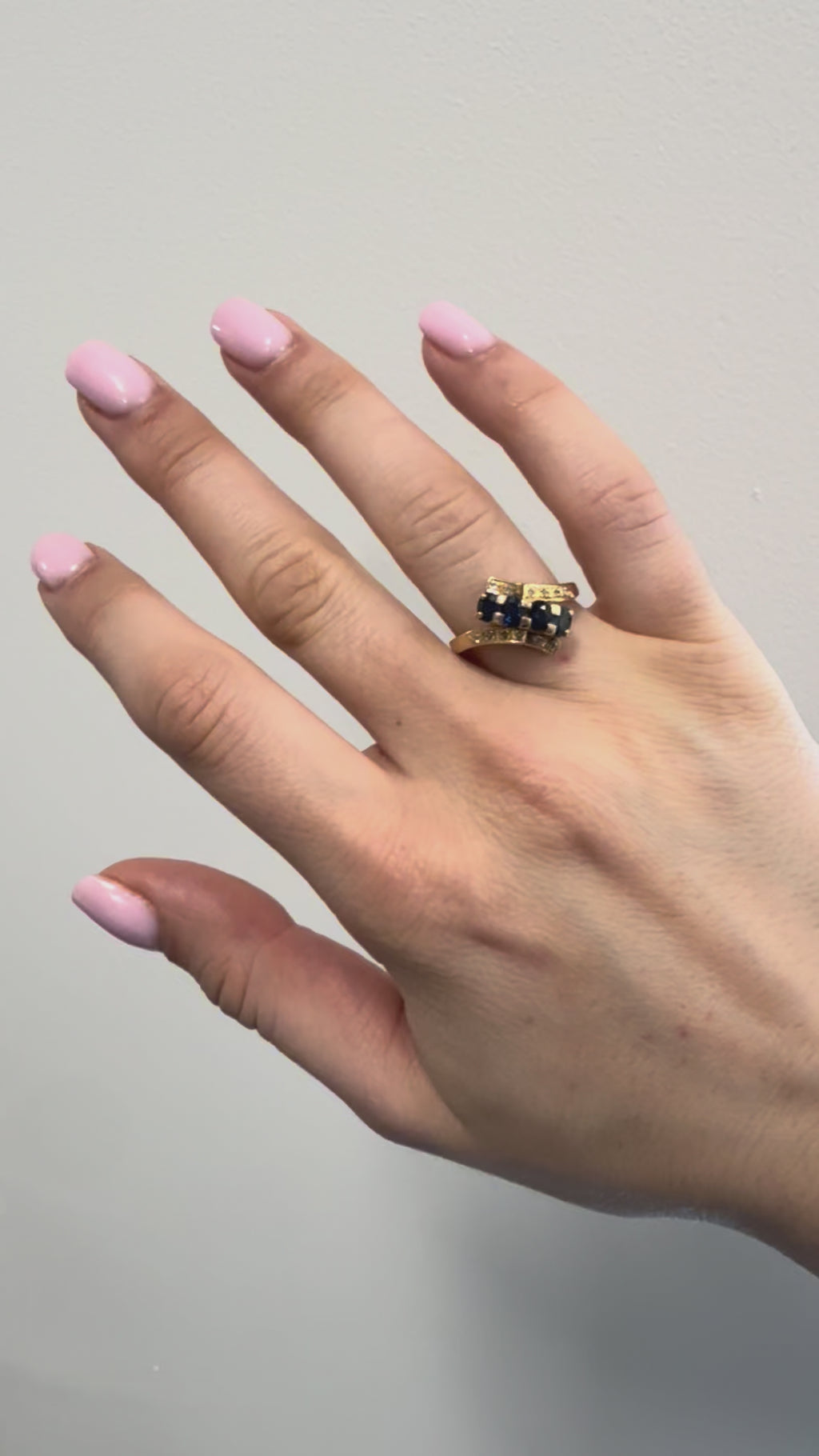 14k Sapphire & Diamond Ring