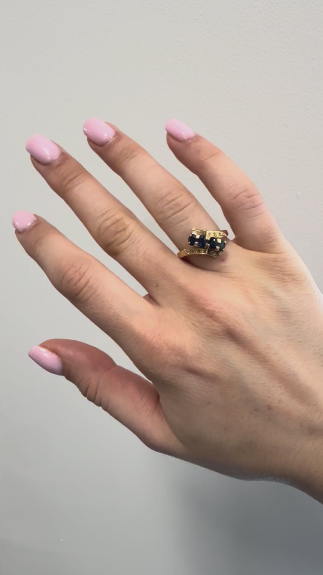 14k Sapphire & Diamond Ring